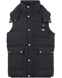 Philipp Plein - Jassen ,Zwart ,Nylon Nylon Puffer Vest Gothic Plein - Lyst