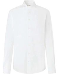Hackett - Essential Stretch Wit Overhemd - Lyst