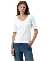 Luisa Cerano - Slim-Fit T-Shirt aus Bio-Baumwolle - Lyst