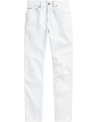 Polo Ralph Lauren - Slim fit weiße jeans - Lyst