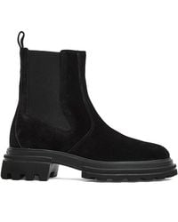 Hogan - Suede Chelsea Boots - Lyst