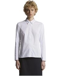 Peserico - Stretch Jersey Katoen Poplin Shirt - Lyst