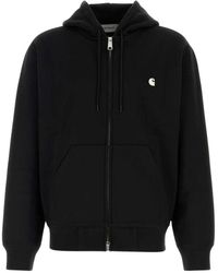 Carhartt - Hoodies & Sweatvesten ,Zwart ,Katoen Hooded Mack Jacket - Lyst
