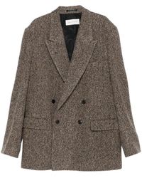 Dries Van Noten - Jassen ,Grijs ,Wol Blazers - Lyst