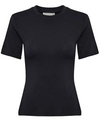 Gestuz - Zwarte T-Shirt Met Korte Mouwen - Lyst