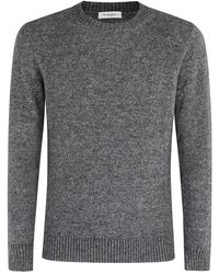 Kangra - Basic Rundhals Pullover Blau Langarm - Lyst