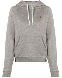 Polo Ralph Lauren - Felpa Con Cappuccio E Logo Ricamato - Lyst