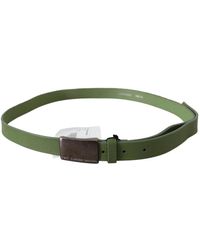 CoSTUME NATIONAL - Leather silver buckle waist belt - Lyst