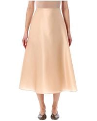 Alberta Ferretti - Silk Organza Circle Rok - Lyst