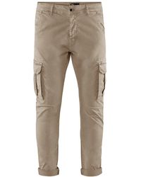 Bomboogie - Cargo Broek Van Katoenen Gabardine - Lyst
