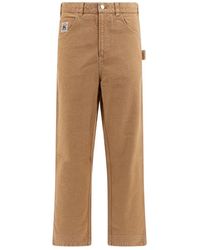 Bode - Bruine Katoenen Broek Voor Mannen - Lyst