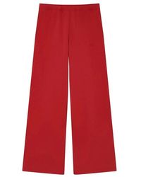 Anine Bing - Broeken ,Rood ,Katoen Kacey Track Pants - Lyst