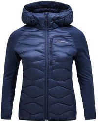 Peak Performance - Fitness ,Blauw ,Helium Hybrid Jacket - Lyst