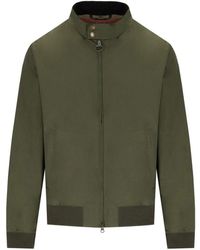 Barbour - Oliven Royston Nylonjacke - Lyst