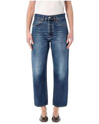 CYCLE - Jeans ,Blauw ,Katoen Bella '90S Mid Rise Straight - Lyst