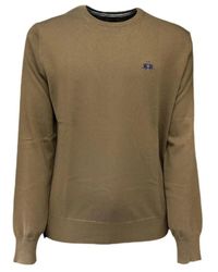 La Martina - Grüner logo pullover - Lyst