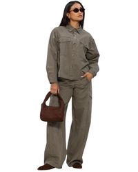 co'couture - Overhemden ,Groen ,Katoen Evelyn Cc Shirt - Lyst