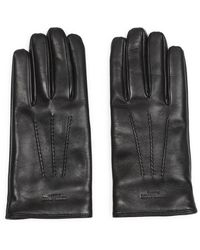 Giorgio Armani - Accessoires ,Zwart ,Zwarte Leren Handschoenen Accessoires - Lyst