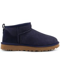 UGG - Schoenen ,Blauw ,Wol Classic Ultra Mini - Lyst