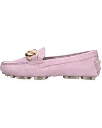 Emanuélle Vee - Schoenen ,Paars ,Suède Platte Schoenen Lila - Lyst