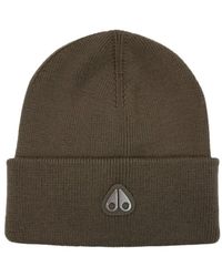 Moose Knuckles - Accessoires ,Bruin ,Wol Parnis Beanie - Lyst