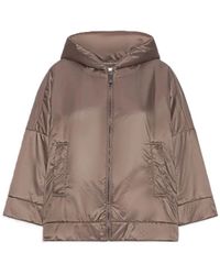 Max Mara - Gewatteerde Waterdichte Jas Met Capuchon - Lyst