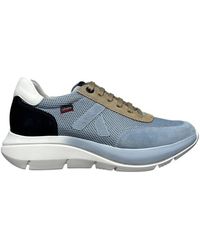 Callaghan - Schoenen ,Blauw ,Suède Sneakers Van Textiel En Suède Met Algoritmo Technologie - Lyst