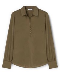 mötivi - Blouse Met Satijnen Kraag - Lyst