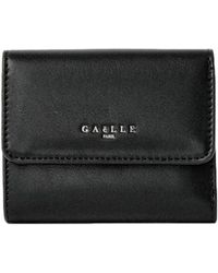 Gaelle Paris - Mini wallet continental glattes eco-leder schwarz - Lyst