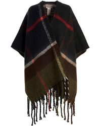 Barbour - Jassen ,Veelkleurig ,Polyester Isla Bouclé Serape Cape - Lyst
