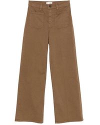 FRAME - Broeken ,Bruin ,Wide Broeken - Lyst