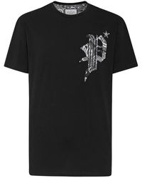 Philipp Plein - E Paisley Gothic Kurzarm T-Shirts und Polos - Lyst