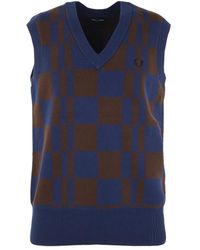Fred Perry - Sleeveless Knitwear - Lyst