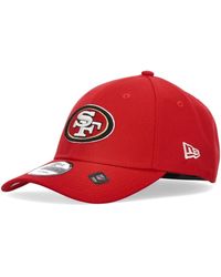 KTZ - Accessoires ,Rood ,Polyester Curvy Visor Nfl 49Ers Team Hat - Lyst