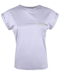 Eleventy - T-Shirt Grigia - Lyst