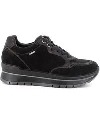Igi&co - Schoenen ,Zwart ,Zwarte Sneakers Met Gore-Tex Voering - Lyst