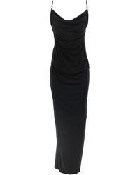 Coperni - Kleedjes ,Zwart ,Polyester Washing Clip Gala Jurk - Lyst