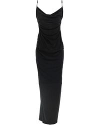 Coperni - Kleedjes ,Zwart ,Polyester Washing Clip Gala Jurk - Lyst