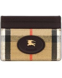 Burberry - Bedrukte Canvas Kaarthouder - Lyst