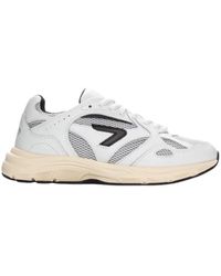 Hub - Schoenen ,Wit ,Leer Sportieve Sneaker Zwart/Wit - Lyst