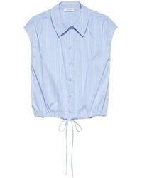 Alchemist - Overhemden ,Blauw ,Linnen Blouse Flora - Lyst