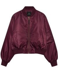 Anine Bing - Jassen ,Rood ,Polyester Leon Bomber - Lyst