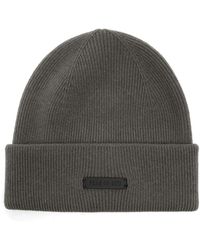 Fear Of God - Accessoires ,Grijs ,Ribgebreide Muts - Lyst