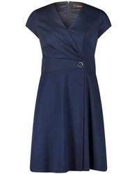 Vera Mont - Blumiges a-linien kleid mit taschen - Lyst