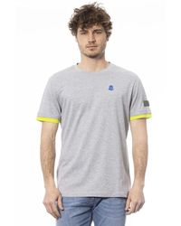 INVICTA WATCH - Tops ,Grijs ,Katoen Double Logo Katoenen T-Shirt Korte Mouw - Lyst