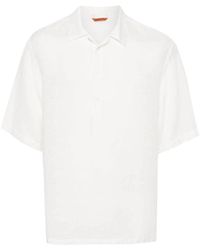 Barena - Weiße t-shirts und polos kollektion,weiße leinenhemd mit kubanischem kragen - Lyst