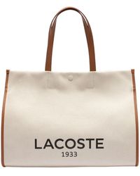 Lacoste - Canvas Tote Tasche - Lyst