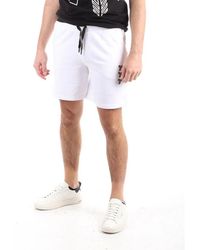 John Richmond - Korte Broeken ,Wit ,Katoen Witte Katoenen Bermuda Shorts - Lyst