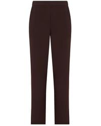 P.A.R.O.S.H. - Elegante, Gerade Geschnittene Hose Mit Elastischem Bund - Lyst