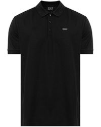 EA7 - Tops ,Zwart ,Polyester Lux Identity Polo - Lyst